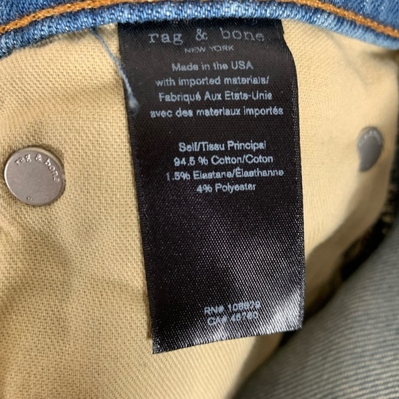 Rag & Bone Nina High Waist Ankle Cigarette Jeans Size 26 - Picture 10 of 10